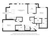 Floor plan image of B4, 2-bedroom apartment